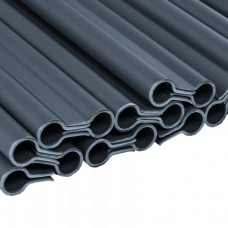 Клипсы для ограждающих лент SOLID, серые, 19 см, 20 шт