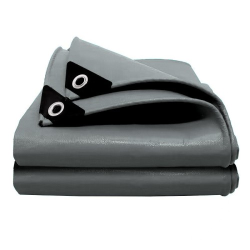 Тент водонепроницаемый упрочнённый СЕРЫЙ 160 г/м², размер: 2х3 м - премиум