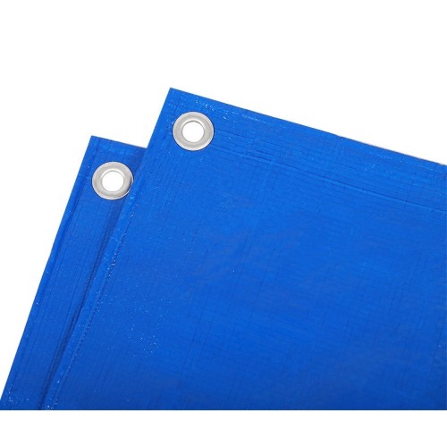 Тент водонепроницаемый упрочнённый СИНИЙ 150 г/м², размер: 4х5 м - премиум