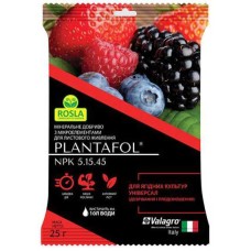 Plantafol для ягодных культур NPK 5.15.45, 25 г - Valagro