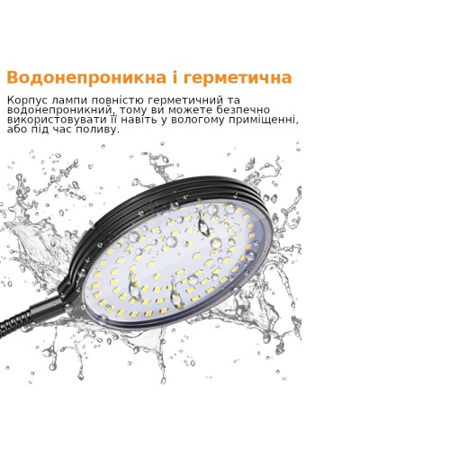 Лампа для выращивания растений (диск, красный и синий свет) - одинарная