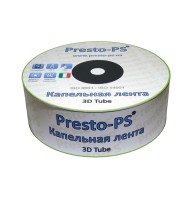 Капельная лента "Presto - 3D Tube" 1000 м/30 см/2,7 л/ч, 7mil (эмиттерная) - Италия