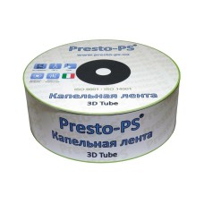 Крапельна стрічка "Presto - 3D Tube" 1000 м/10 см/1,38 л/г, 7mil (емітерна) - Італія