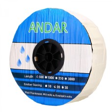 Капельная лента "ANDAR" 500 м/20 см/1,38 л/ч, 8mil (эмиттерная) - Корея