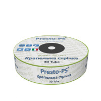 Крапельна стрічка "Presto - 3D Tube" 2000 м/10 см/1,38 л/г, 7mil (емітерна) - Італія