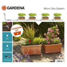 Комплект для розширення мікрокраплинного поливу Micro-Drip-System на 4 квіткові ящики - Gardena