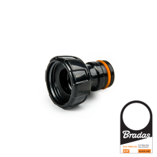 Адаптер на кран с внутренней резьбой 1", POWER JET, BLACK LINE, с ярлыком