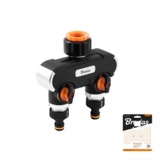 Распределитель с 2 кранами, BLACK LINE РЗ 1" до РЗ 3/4", HEAVY DUTY