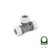 Трійник для підключення шланга 1/2" або 5/8", WHITE LINE