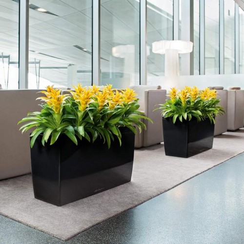 Кашпо CARARO антрацитовый металлик