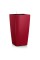 Кашпо CUBICO 50 ярко-красный блестящий