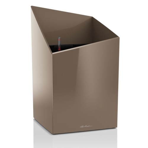 Кашпо CURSIVO 40 белый блестящий