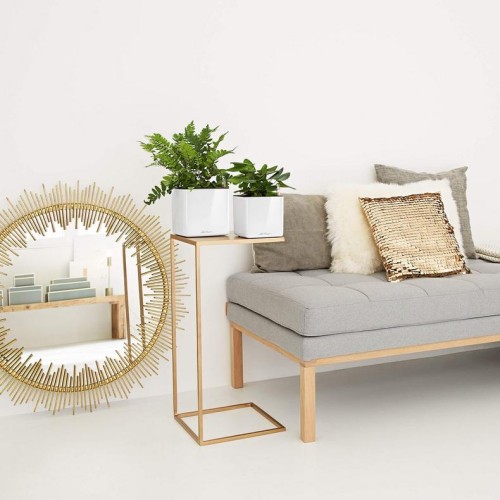 Кашпо CUBE Glossy 14 яскраво-червоний блискучий