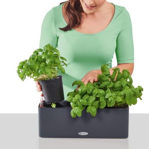 Кашпо CUBE Color Triple серый