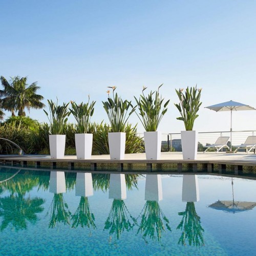 Кашпо CUBICO Cottage 40 белый