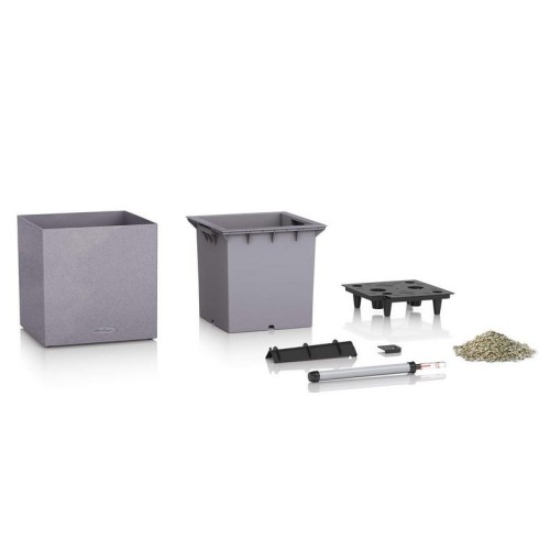 Кашпо CANTO Stone 40 чорний графітовий