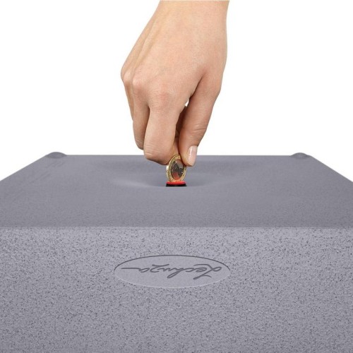 Кашпо CANTO Stone 40 чорний графітовий