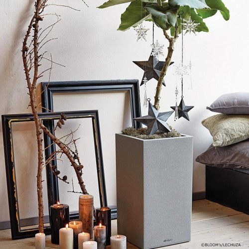 Кашпо CANTO Stone high 40 світло-бежевий