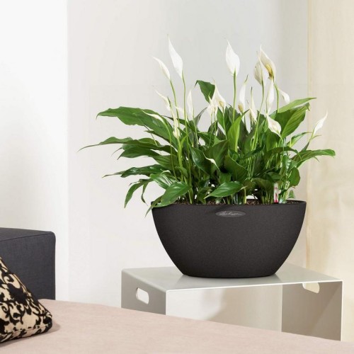 Кашпо CUBETO Stone 40 світло-бежевий