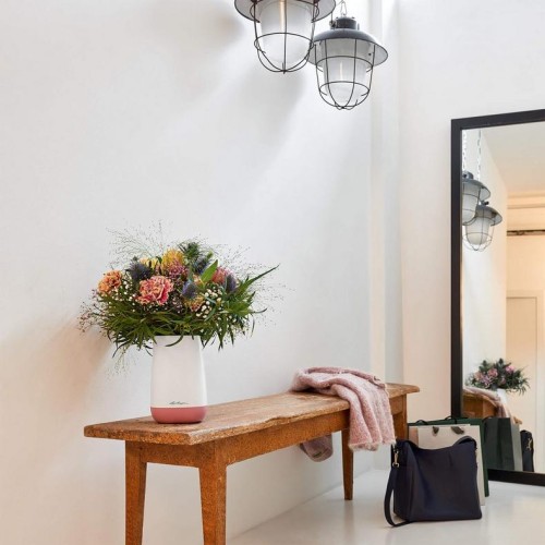 Ваза YULA Flower білий/сірий