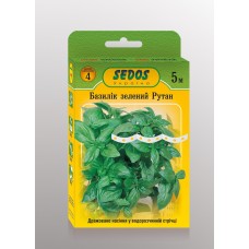 Базилік зелений Рутан (на 5 м водорозчинній стрічці) - SEDOS