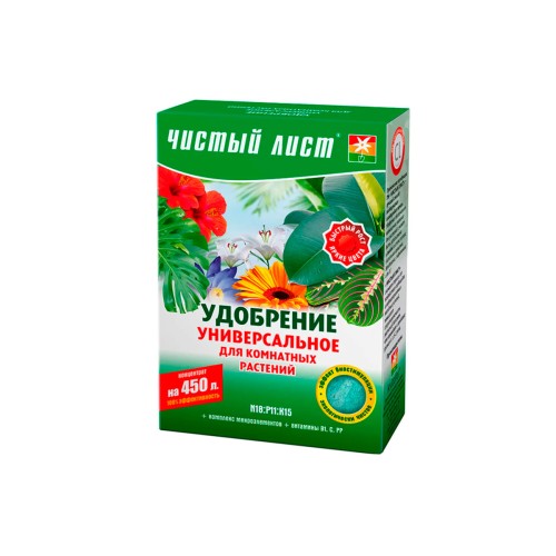 Добриво кристалічне "Чистый Лист" універсальне для Кімнатних, 300 г