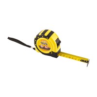 Рулетка MASTERTOOL 8 м 25 мм з магнітами 2 фіксатори кнопка STOP покриття TPR нейлонове покриття