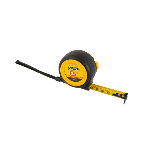 Купити Рулетка MASTERTOOL 5 м 19 мм з магнітами автоматичний фіксатор покриття TPR храповий механізм