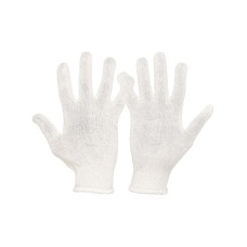 Перчатки трикотажные MASTERTOOL УНИВЕРСАЛ 70% хлопок/30% полиэстер 10 класс 2 нити 32 гр белые