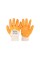 Перчатки хлопковые трикотажные MASTERTOOL нитриловое покрытие 3/4 вязаный манжет 10" оранжевые