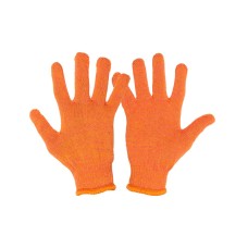 Перчатки трикотажные MASTERTOOL УНИВЕРСАЛ 70% хлопок/30% полиэстер 10 класс 2 нити 32 гр оранжевые