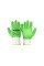 Перчатки трикотажные бесшовные MASTERTOOL полное ребристое латексное покрытие 10" подвес зеленые