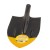 Лопата штыковая MASTERTOOL 210х290х405 мм черно-желтая покраска 0.7 кг