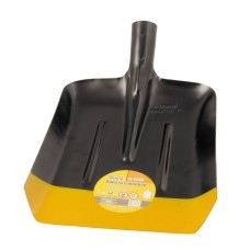 Лопата совковая MASTERTOOL 235х285х360 мм черно-желтая покраска 0.9 кг